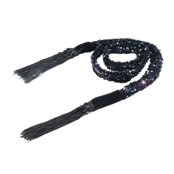 Beate Heymann Sparkle Scarf Black Purple available from top UK stockist colmershill.com