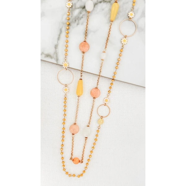 Envy Necklace gold and yellow 3623/N/T