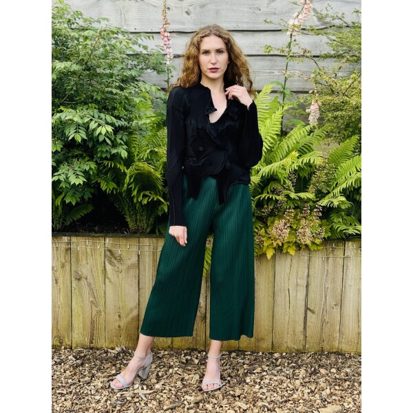 Thanny Short Plisse Jacket Black LIS2434