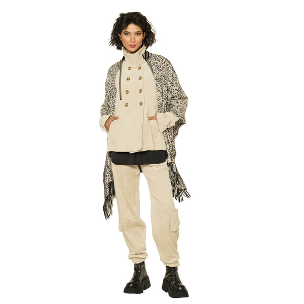 Beate Heymann Cord Trousers in Sand with matching sand cord jacket