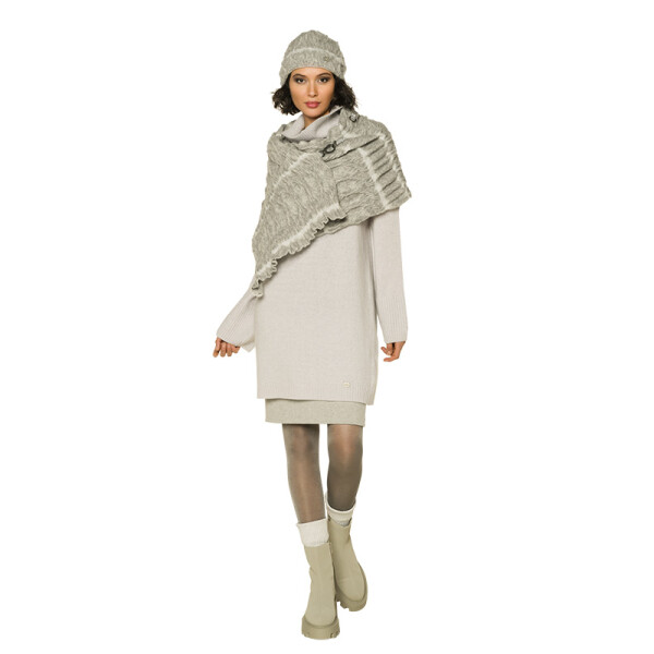 Beate Heymann Knitted Sweater Dress in a soft grey