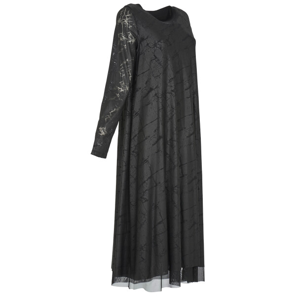 Kozan Leatherlook A-line dress in Thunder SH-1684