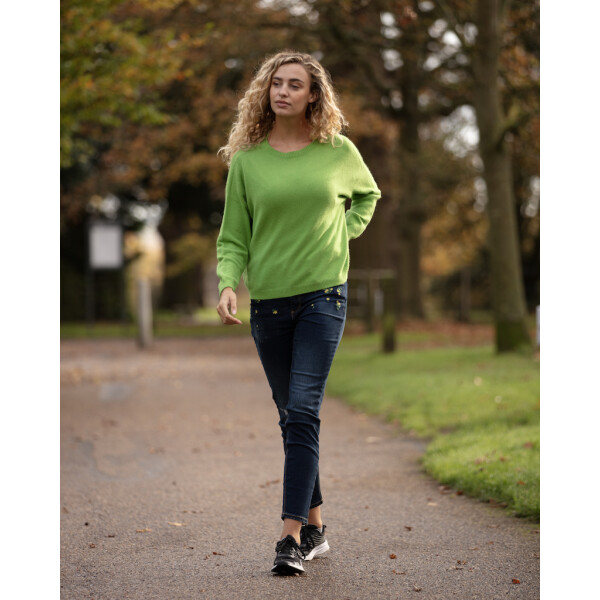 From My Mother's Garden grassy green jumper is super soft and comfortable to wear. It is a viscose mix sweater