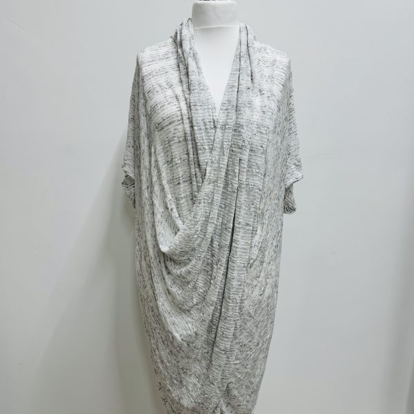 Elsewhere draped cross-over tunic in textured fabric
