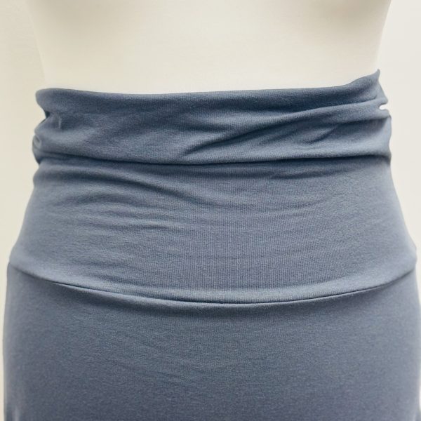 Elsewhere Drape Jersey Skirt Ombre Blue