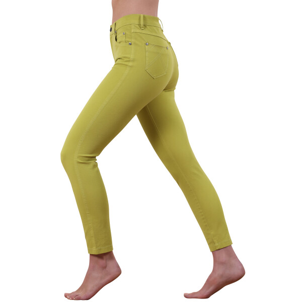 Marble high waisted jeans 2400_227 in lime green available on Colmershill.com