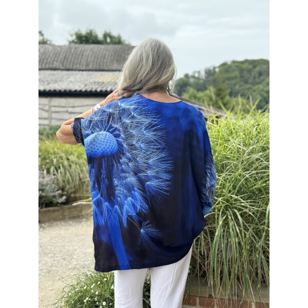From My Mother's Garden Wishes Wide Crepe Tunic Top