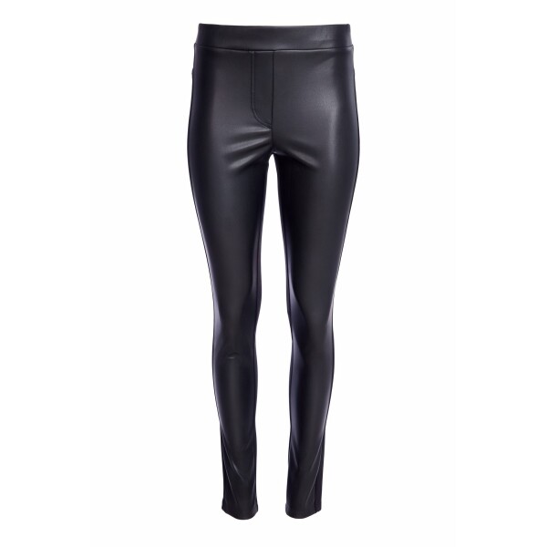 Naya Leatherette Leggings Black (NAW25104). The faux leather leggings from NAYA are a great staple for the wardrobe to wear with tops and jackets.