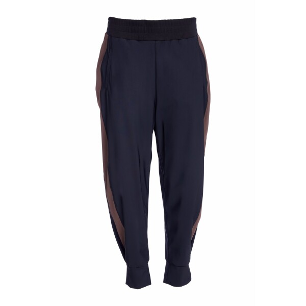 Slim leg trouser with cuff detail and contrast panel at side seams NAW25120