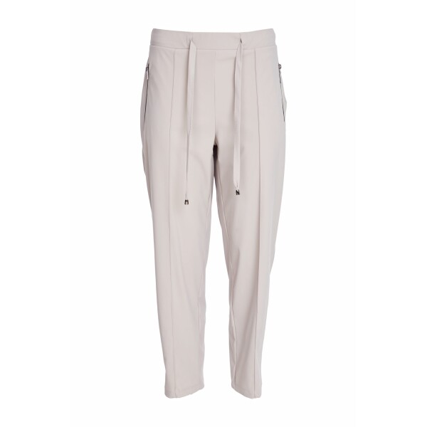Naya Slim Leg Drawstring Trouser Taupe NAW25143