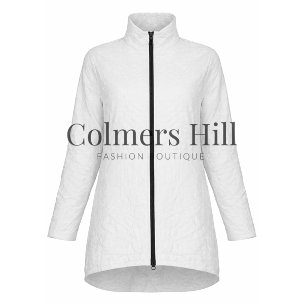 Kozan Jane Crushed Jacket in White IL-2911