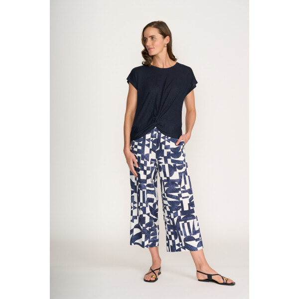 Foil It’s Only Natural Linen Pant Best Angle wide leg cropped – FO6918