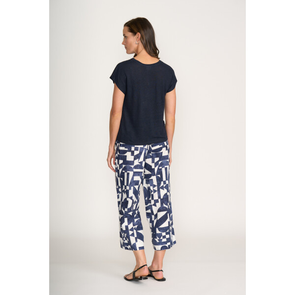 FO6918 Best Angle elastic waist linen pant
