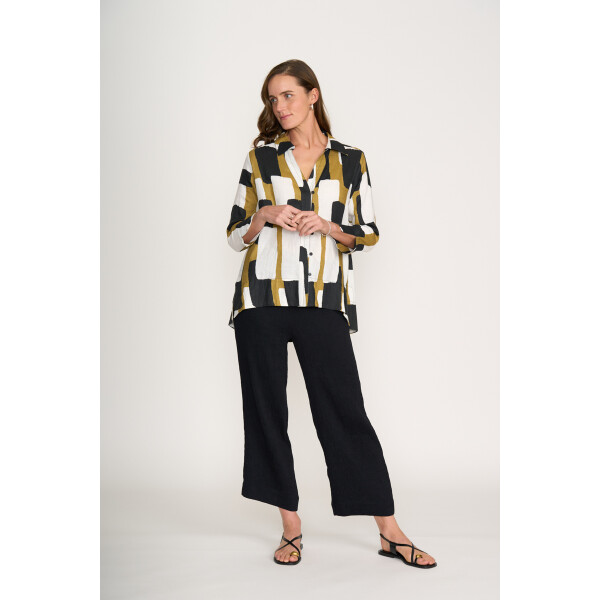 Foil Artist’s Choice Shirt Art Box print with wide leg trousers – FO8297