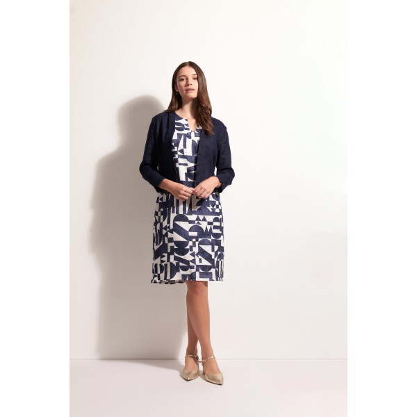 Foil Gather Together Linen Jacket Eclipse FO8321