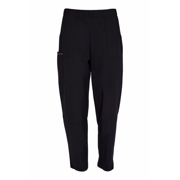 The Naya Elastic Waist Trouser with Patch Pocket and Seams (NAS26129) delivers a clean, contemporary silhouette with subtle utilitarian detail.