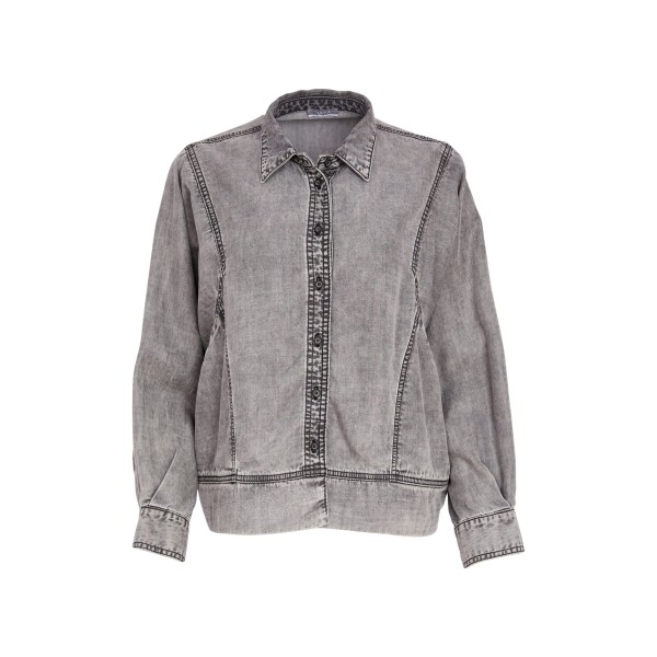 The Naya Washed Effect Tencel Jacket in Graphite is a standout piece from the new season Naya Clothing collection, combining the familiar look of a denim jacket with the softness and comfort that Naya is known for
