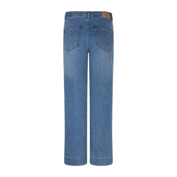 Smart yet effortlessly wearable, the Red Button Pressed Conny Crease Mid-Stone Wash Jeans strike the perfect balance between relaxed denim and polished tailoring.