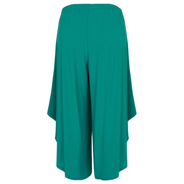 Emerald green wide-leg cropped Kozan trousers