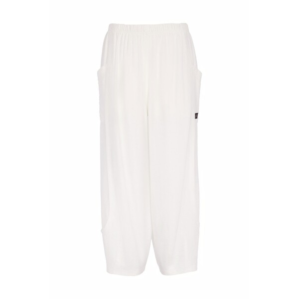 Naya white viscose blend trousers NAS26153