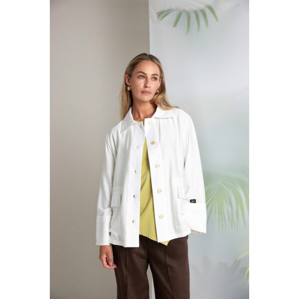 Naya button through jacket with front pocket detail NAS26156