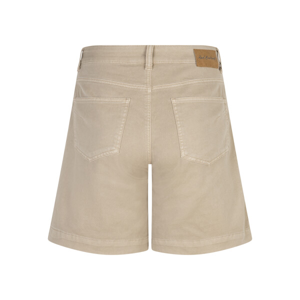 Back view of Red Button Kate Pebble shorts with branded patch and pockets