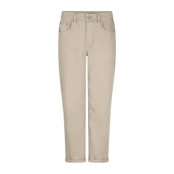 Red Button Caitlina beige barrel leg jeans women pebble colour front view